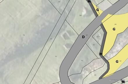 Kortið vísir verandi byggisamtykt yvir økið, har ætlanin er at gera broytingar.